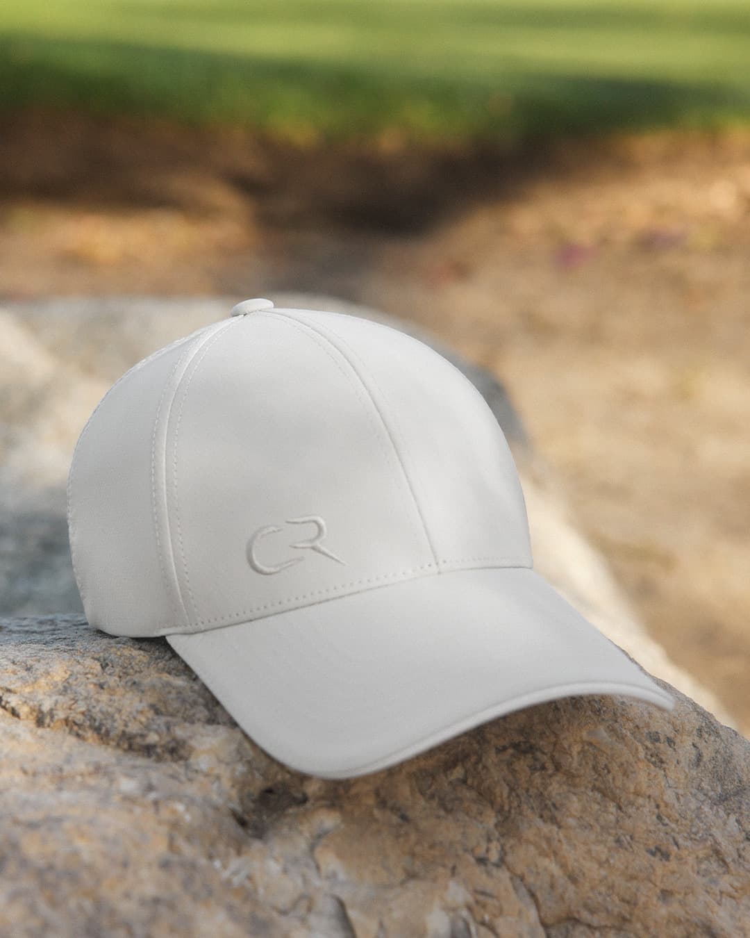 Front view of Casper Ruud x Varsity Headwear cap in beige