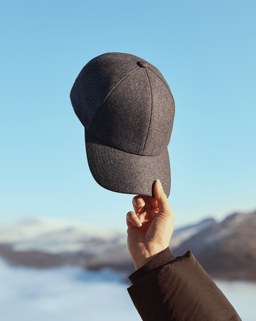 Bestselling brown wool cap from Varsity headwear