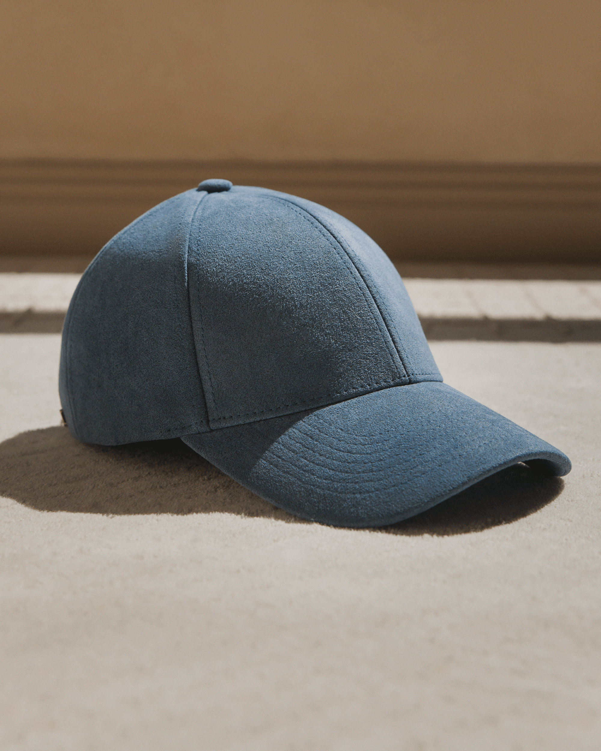 Nile Blue Alcantara baseball caps from Varsity Headwear