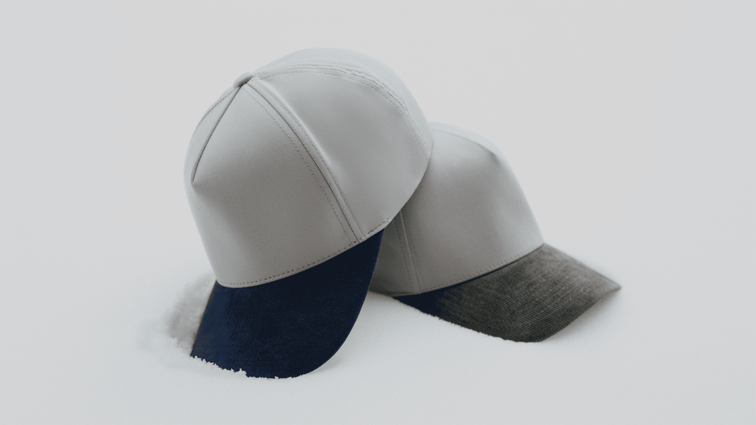 Varsity Headwear baseball caps made from Ventile Cotton, Alcantara and Corduroy