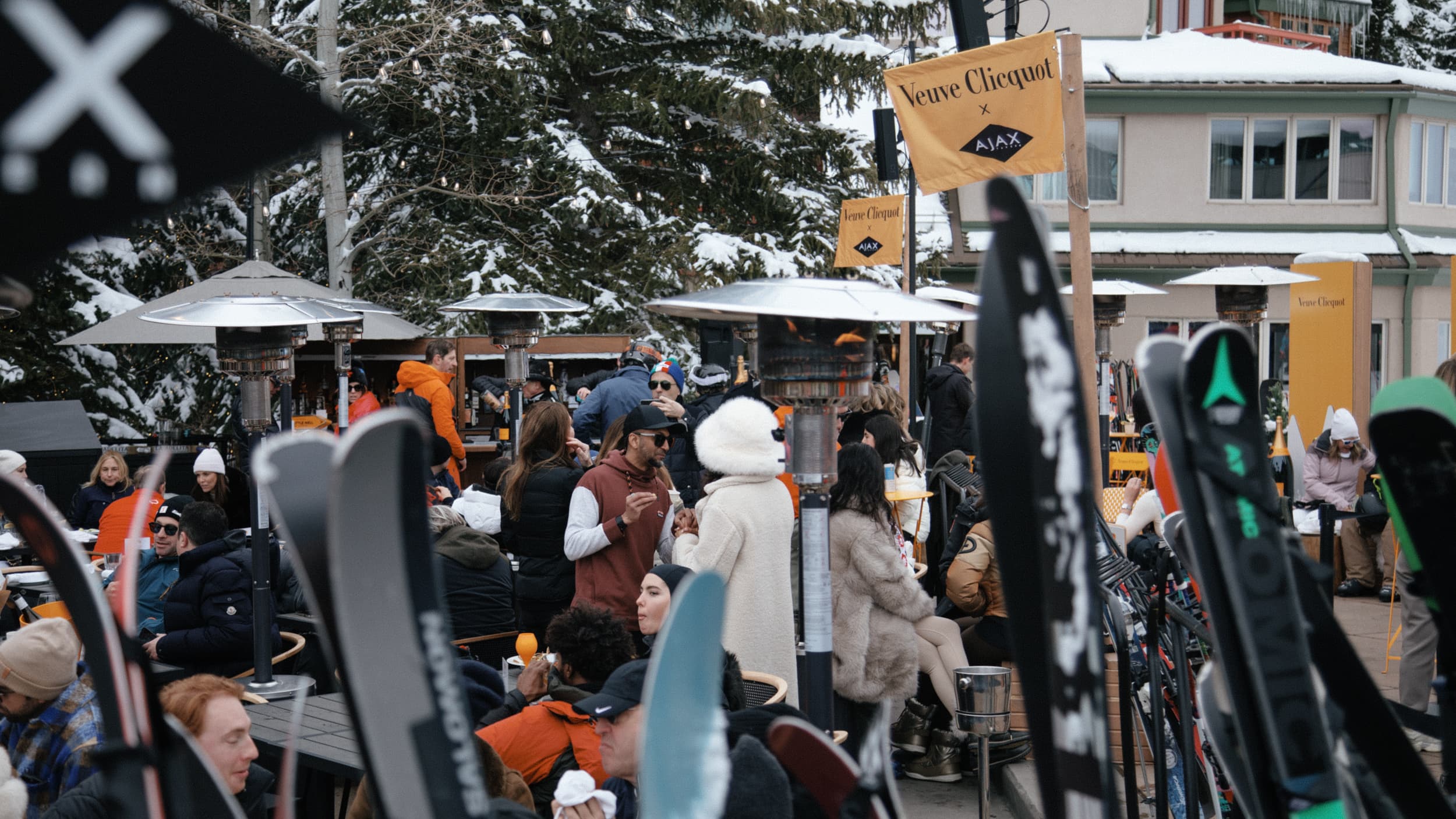 Après-ski at Ajax Tavern in Aspen, Colorado