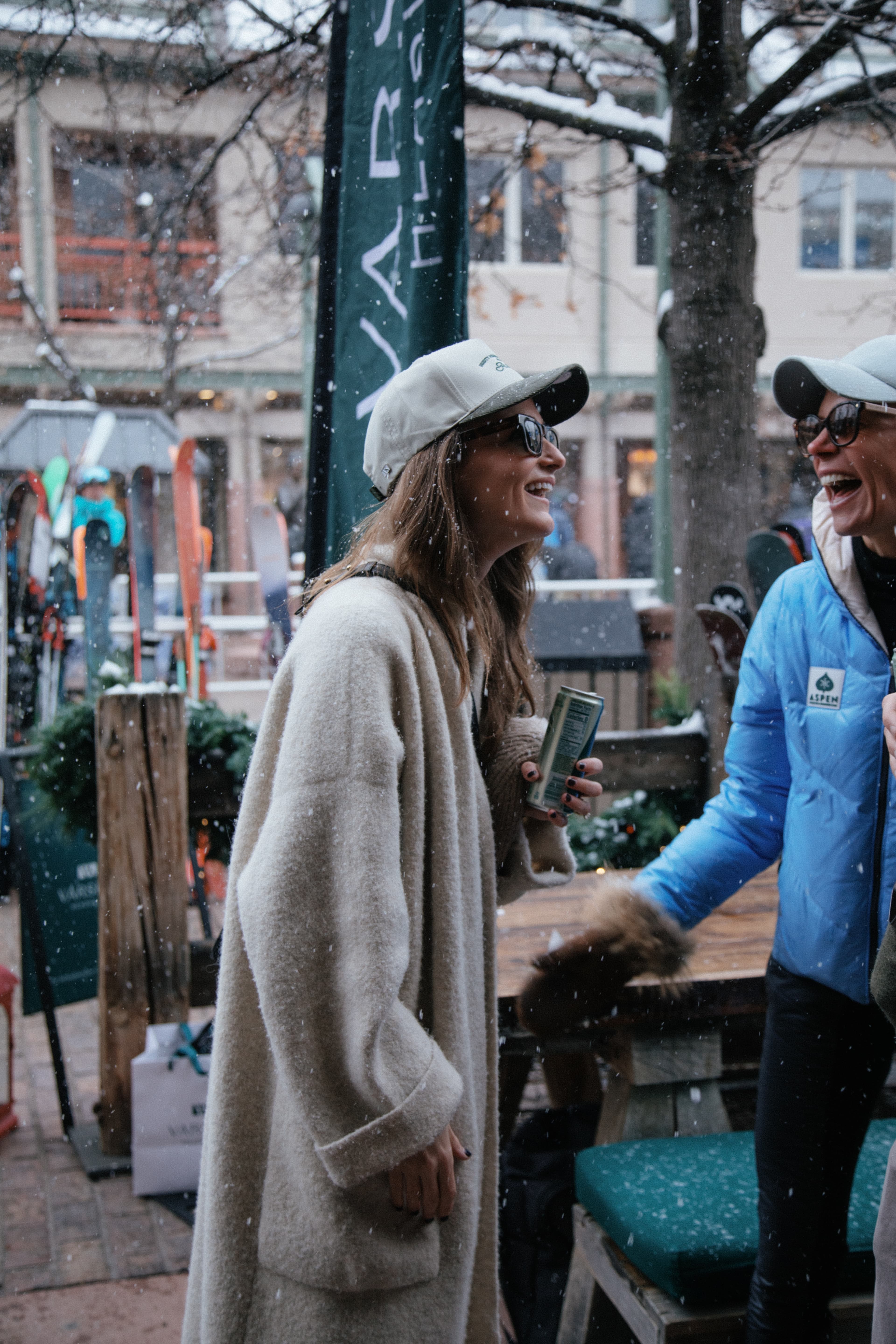 varsity Headwear hosting apres ski at Gorsuch in Aspen