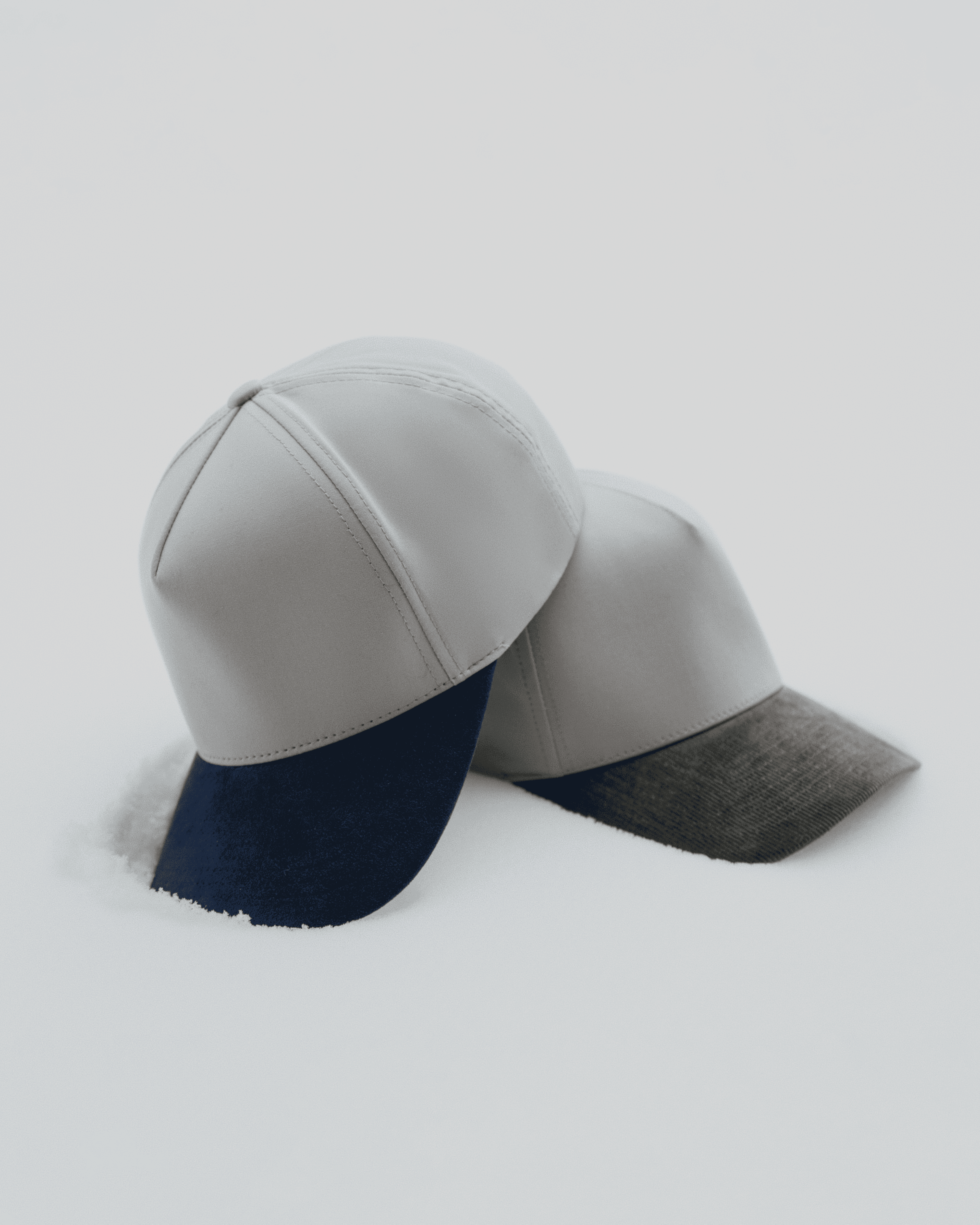 Varsity Headwear baseball caps made from Ventile Cotton, Alcantara and Corduroy