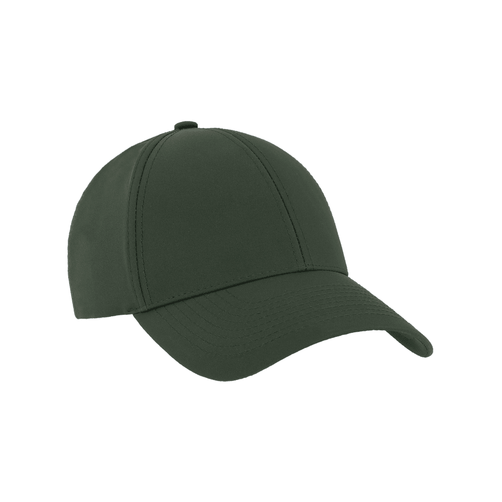 Front view of a Varsity Headwear legacy structured athletic sport dark green baseball cap
