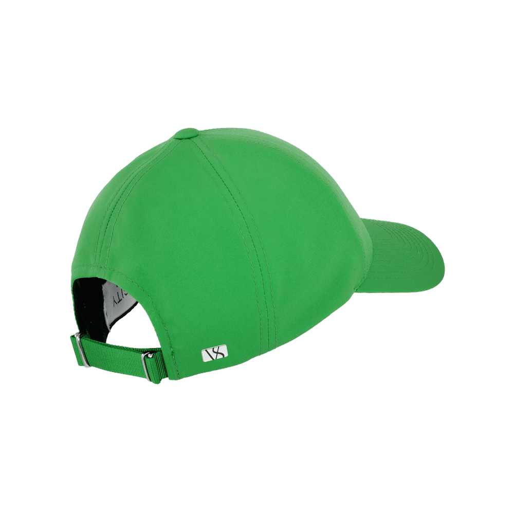 Back view of a Varsity Headwear legacy structured athletic sport green baseball cap