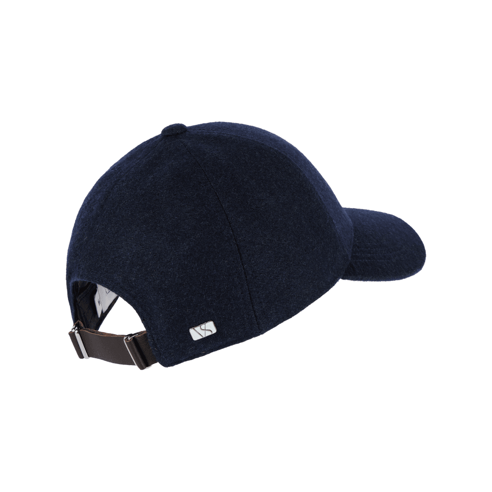 Back view of a Varsity Headwear legacy structured cashmere royal blue baseball cap 