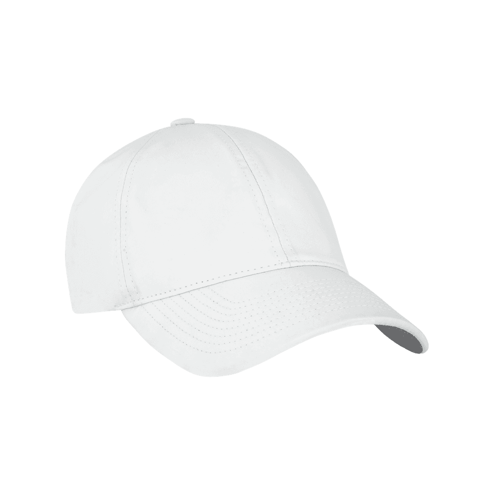 Front view of a Varsity Headwear legacy soft athletic sport white baseball cap