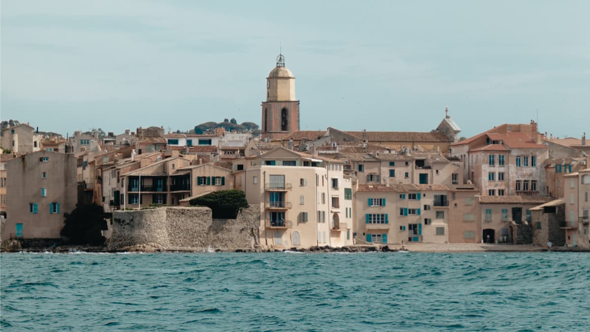 Landscape image by the sea of Saint Tropez in France