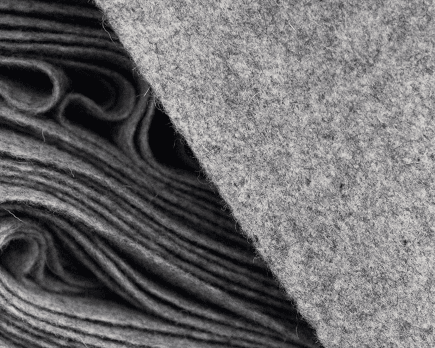 Grey merino wool from varsity headwear partner mill Leichtfried Loden