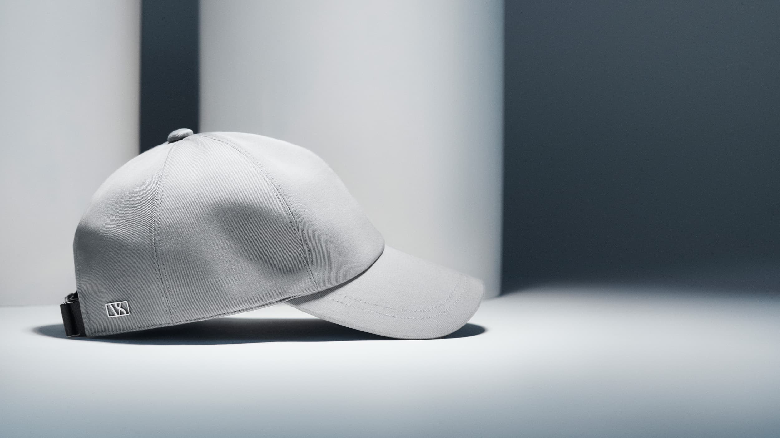 Side view of a sea island cotton cap from varsity headwear