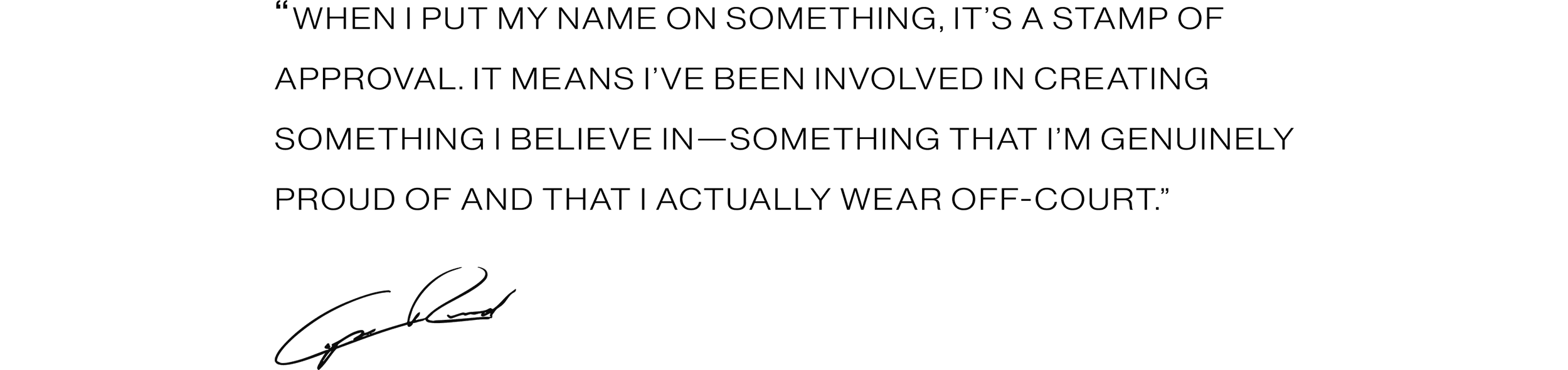 Quote from Casper Ruud on the collaboration with Varsity Headwear