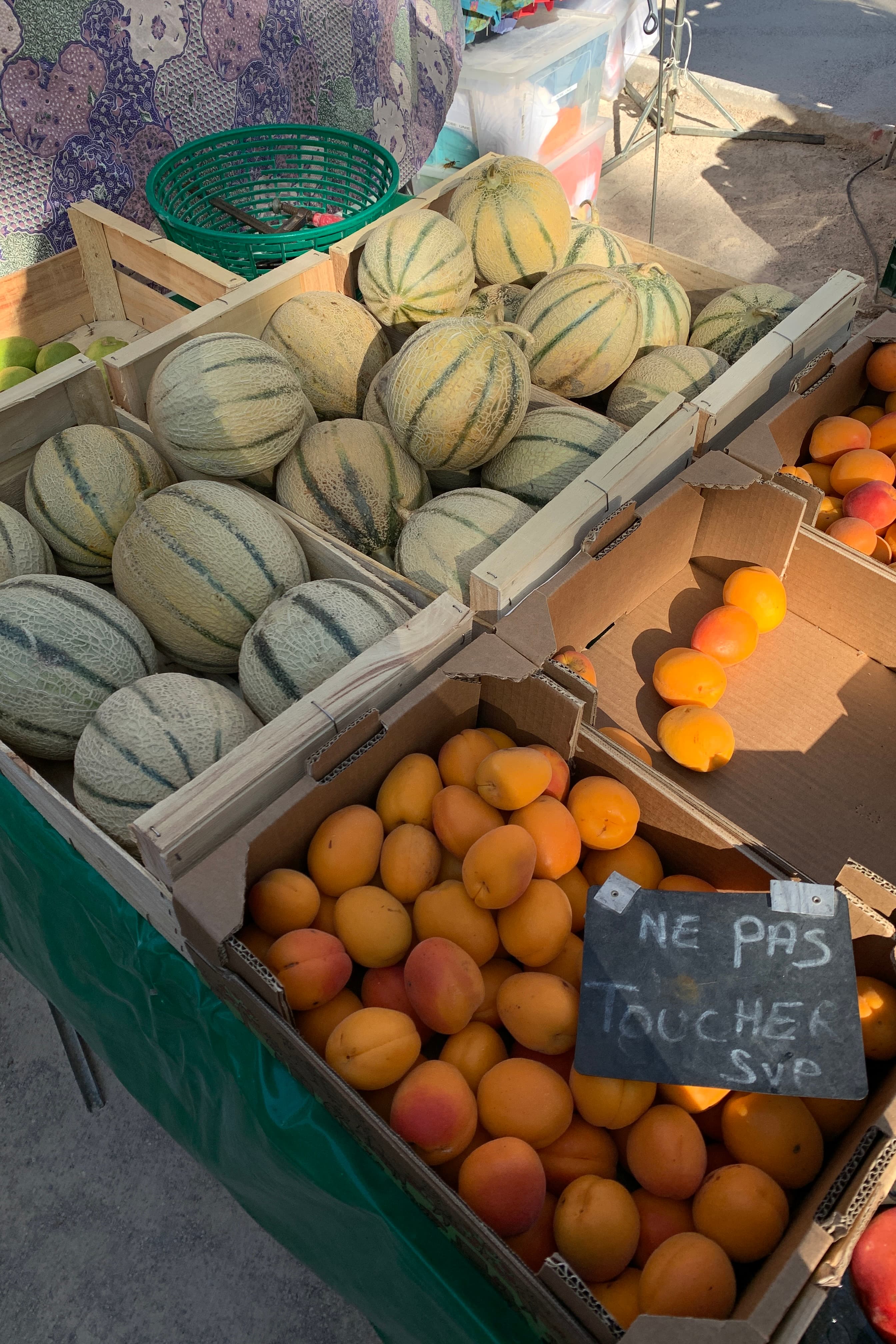 Fruits at market Marché de Saint-Tropez in France