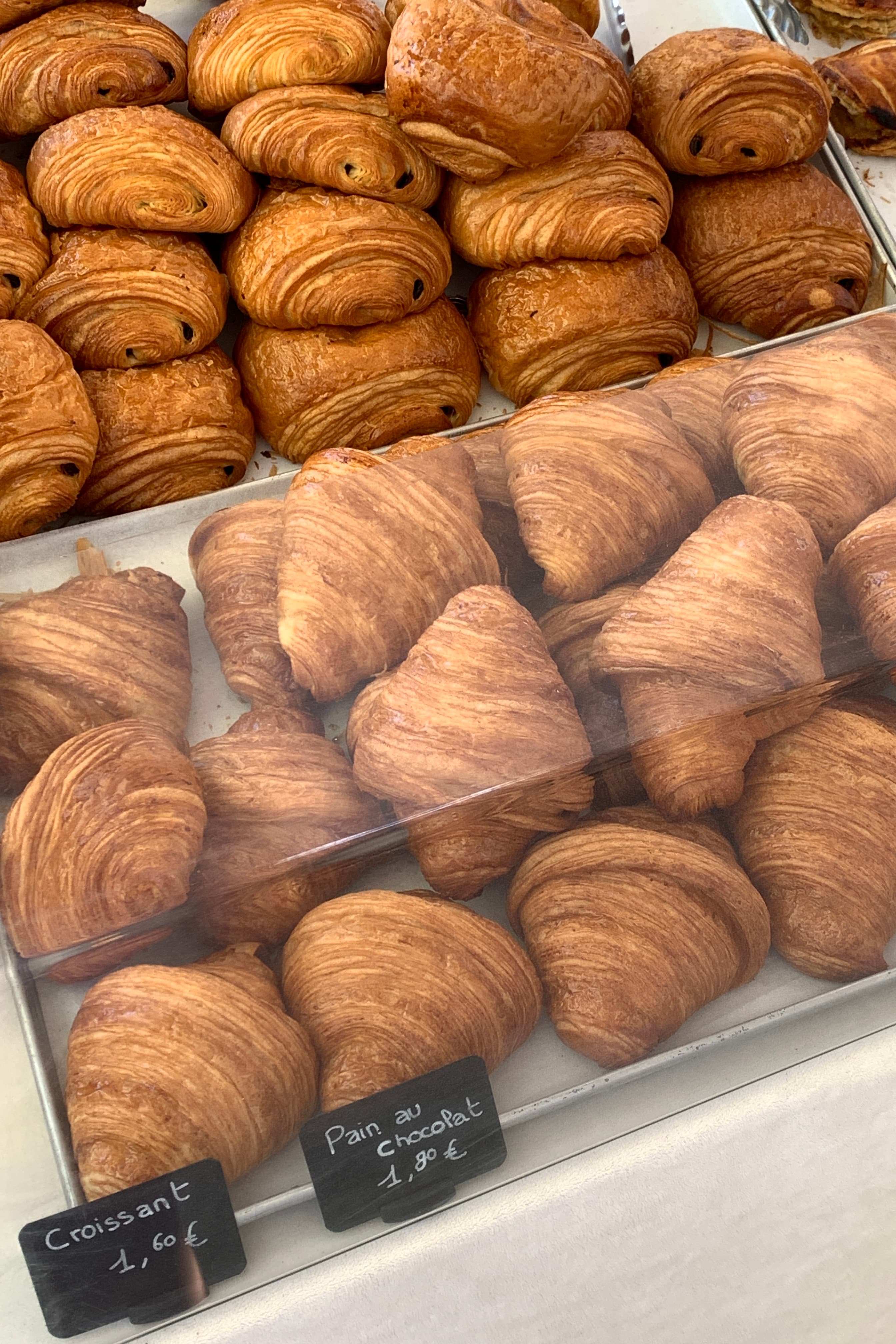 Croissants at bakery in Saint-Tropez France