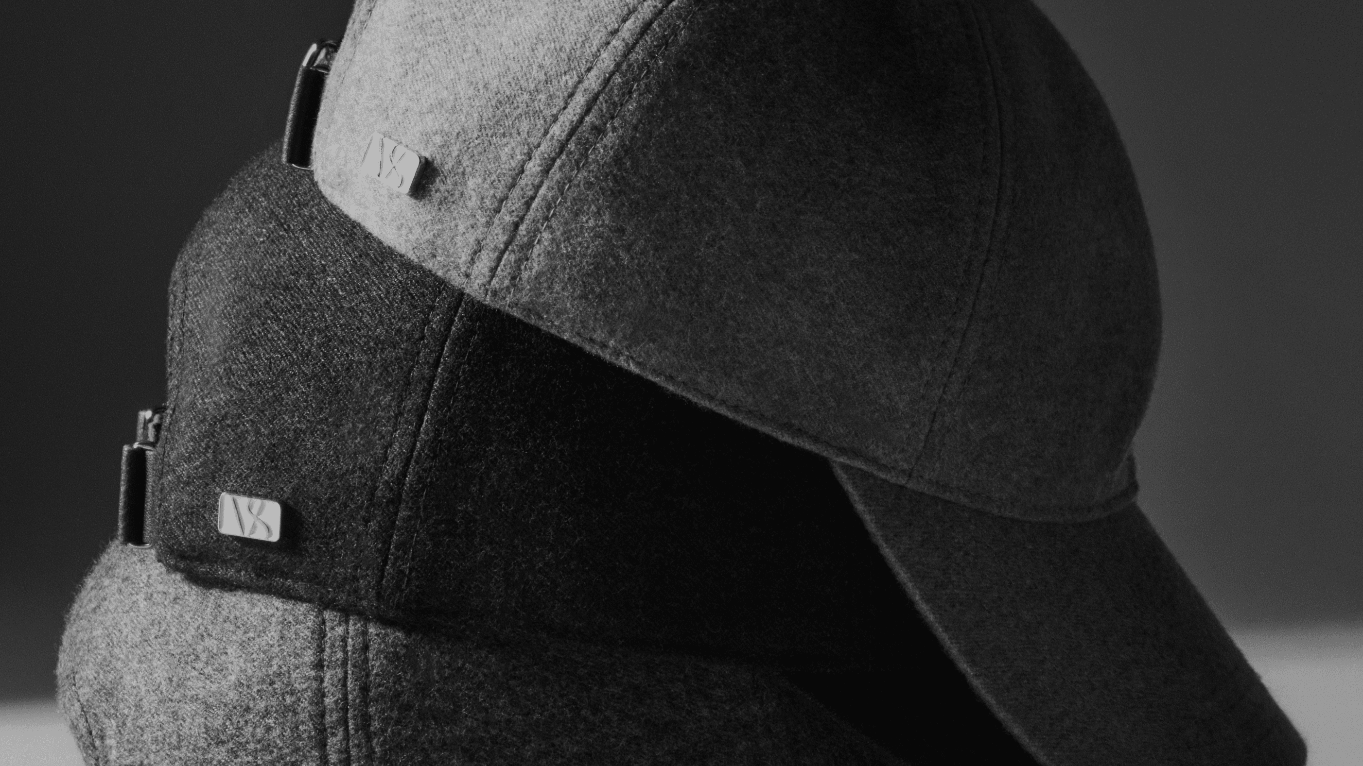 Loro Piana cashmere caps in three different colors from Varsity Headwear