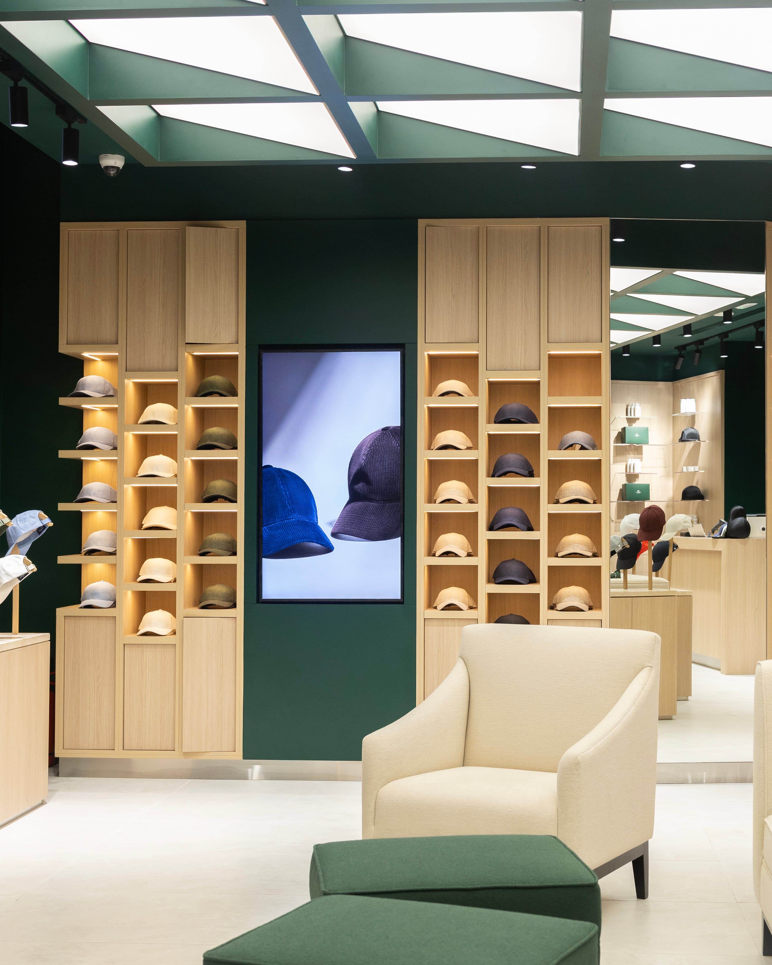 Inside view of Varsity Headwear flagship store in the Avenues Kuwait