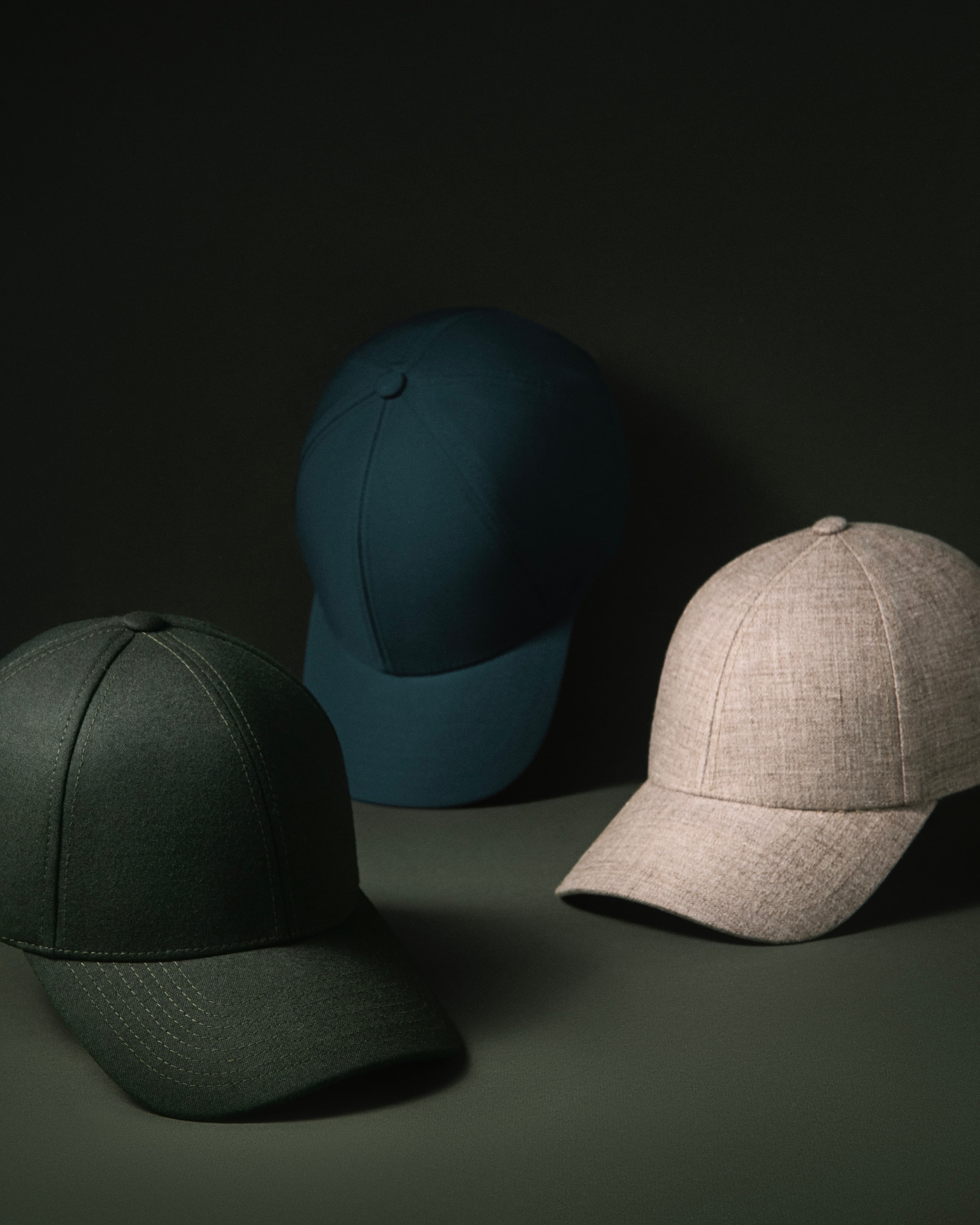 Front view og varsity headwear caps for holiday gifting