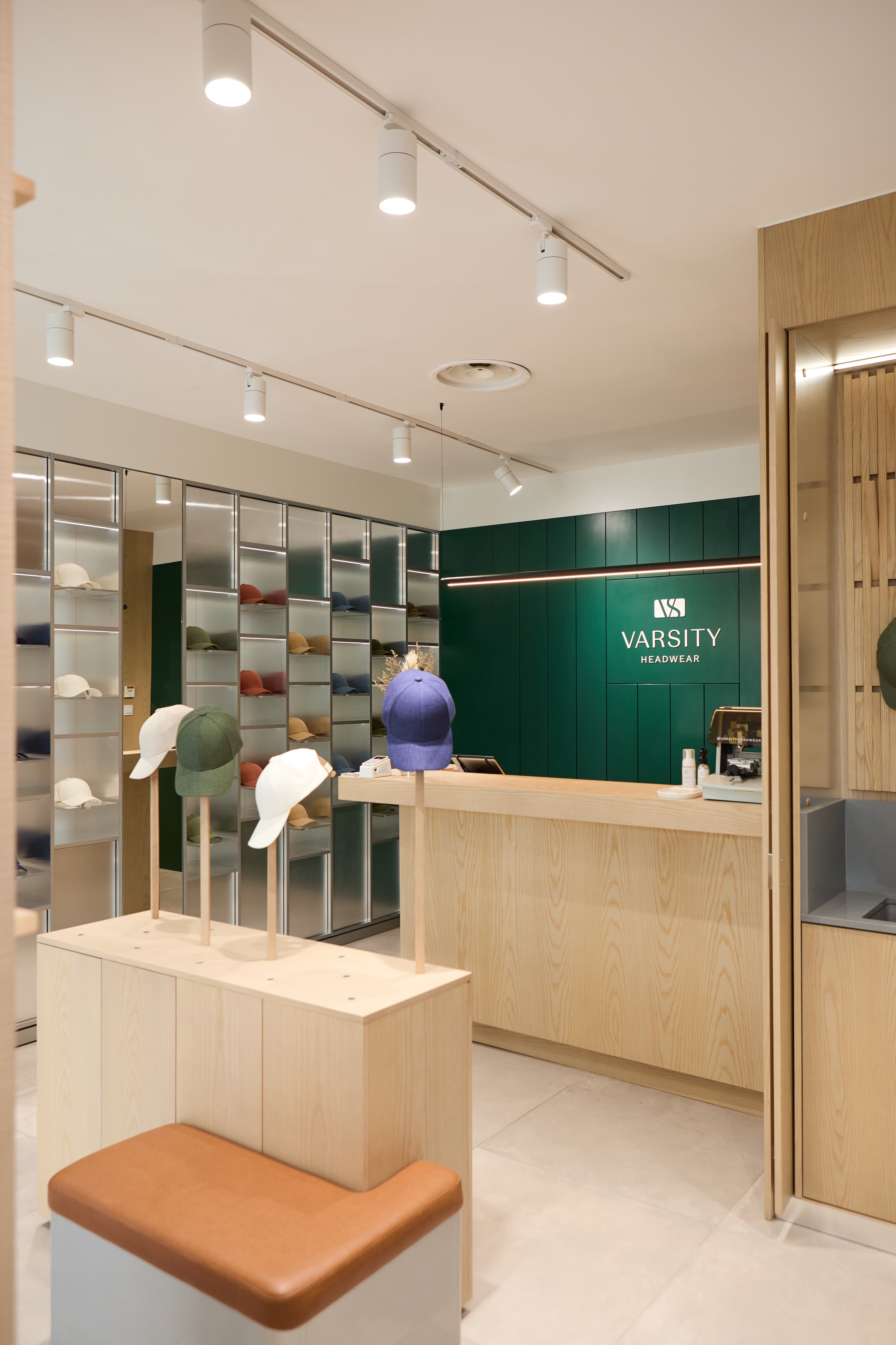 inside view of varsity headwear cannes store