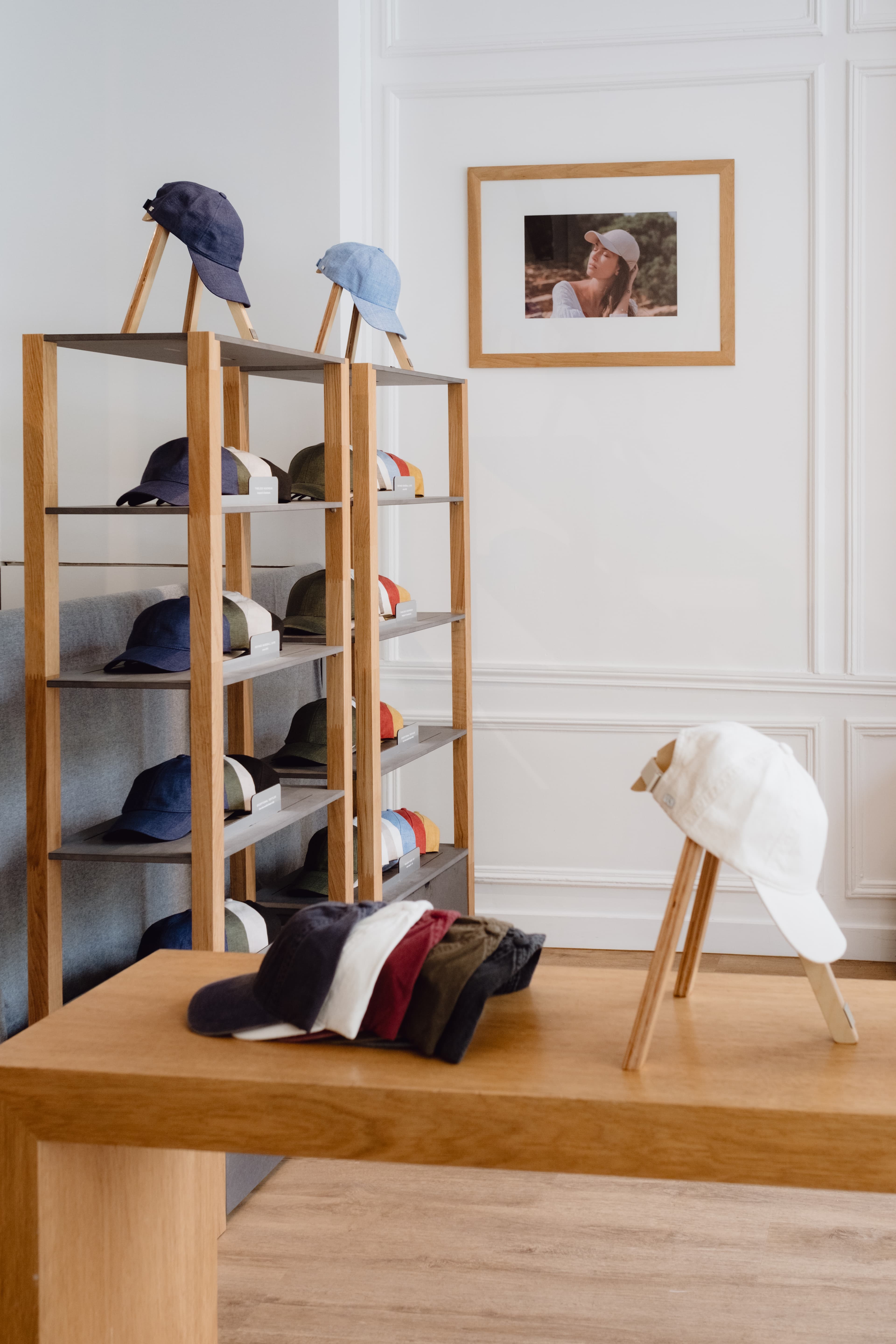 Inside view of Varsity Headwear Pop up in Le Marais Paris
