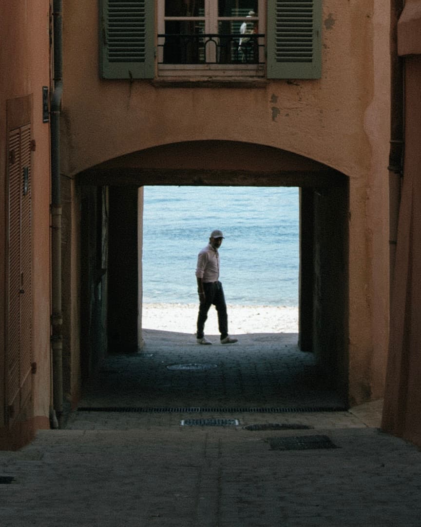 Local in streets of Saint-Tropez