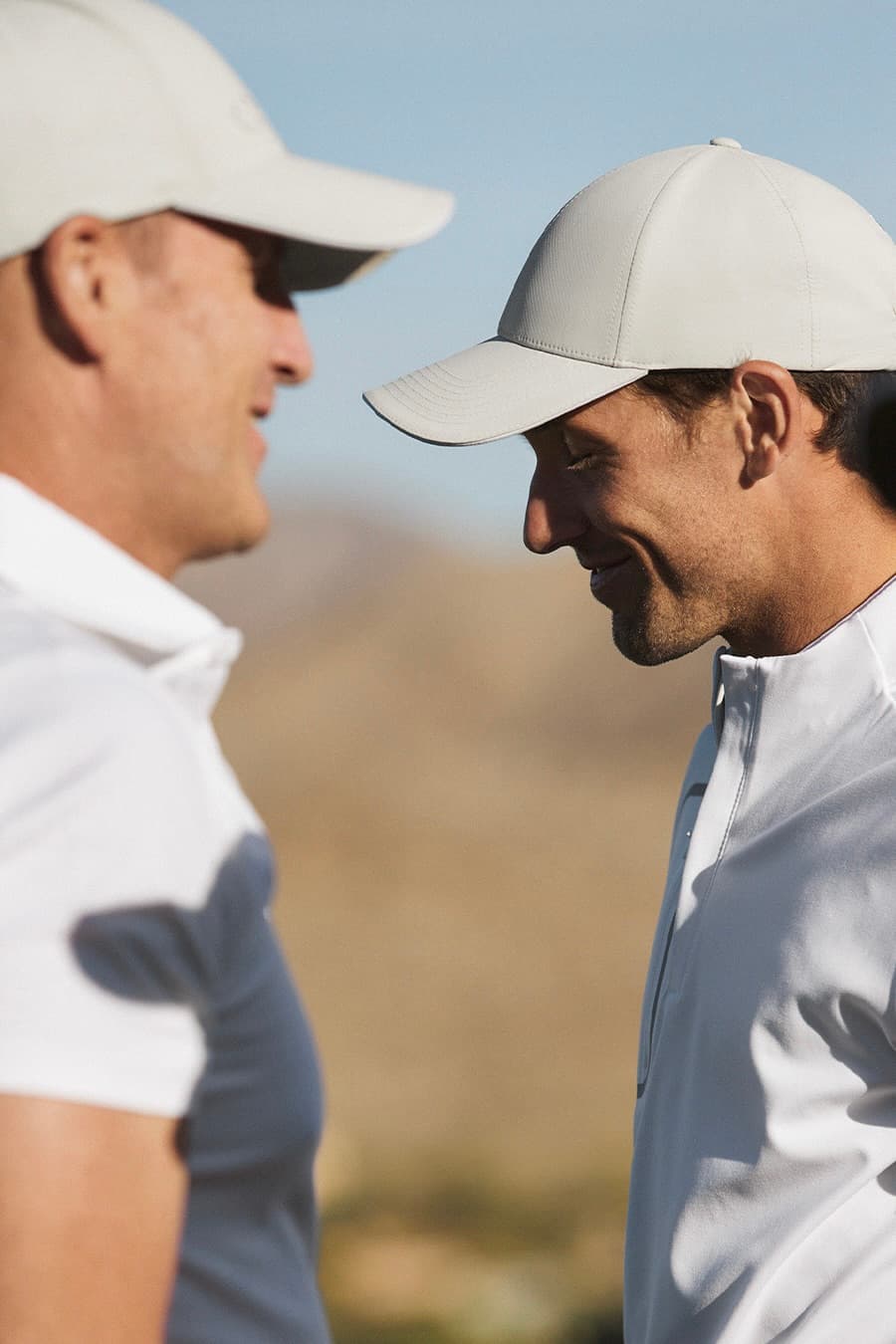 Casper RUud wearing Varsity Headwear cap at golf course