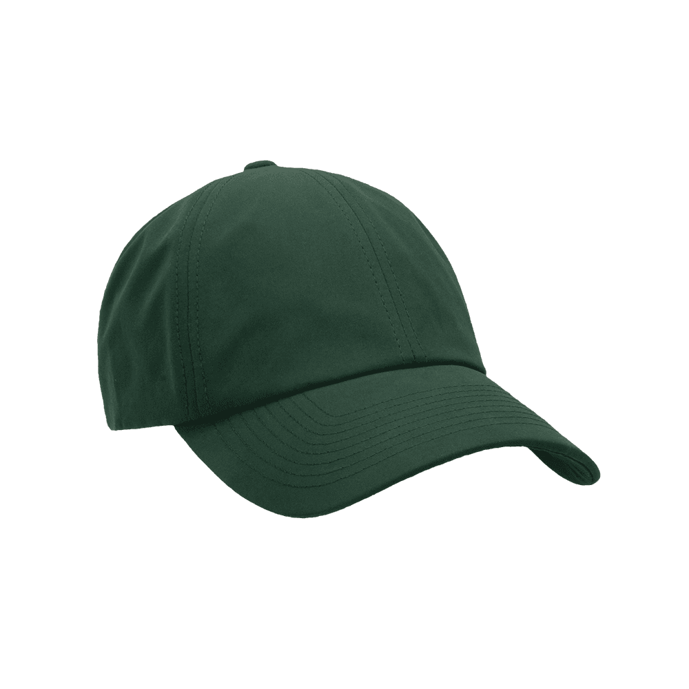 Front view of a Varsity Headwear legacy soft seaqual pine green baseball cap