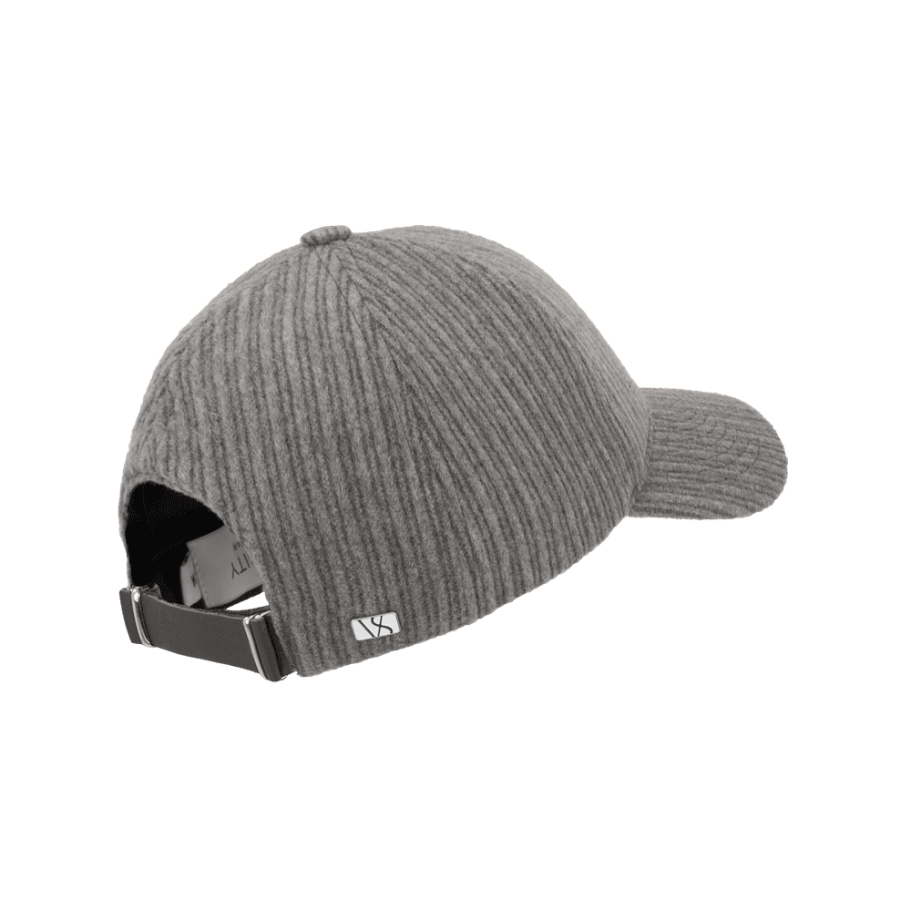 Back view of a Varsity Headwear legacy soft corduroy grey baseball cap