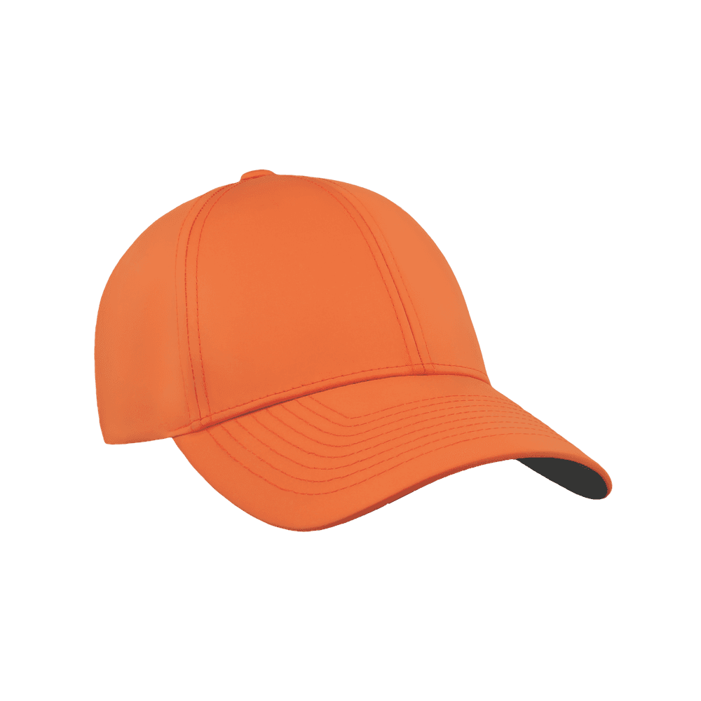 Front view of a Varsity Headwear legacy structured athletic sport orange baseball cap