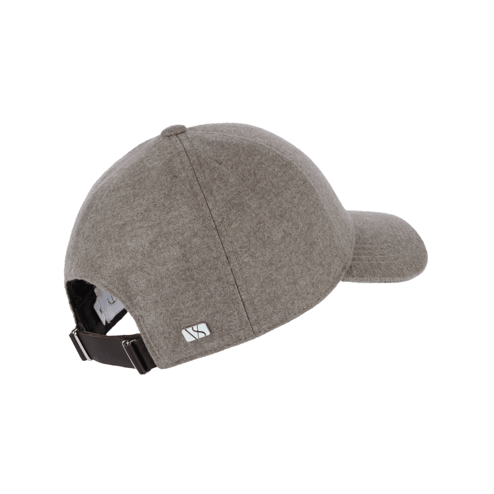 Back view of a Varsity Headwear legacy structured cashmere marble beige baseball cap