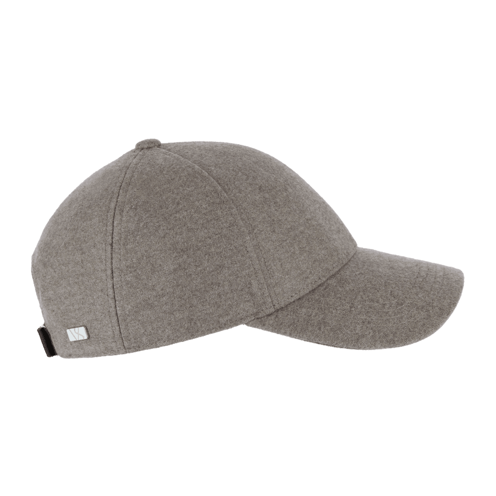 Side view of a Varsity Headwear legacy structured cashmere marble beige baseball cap